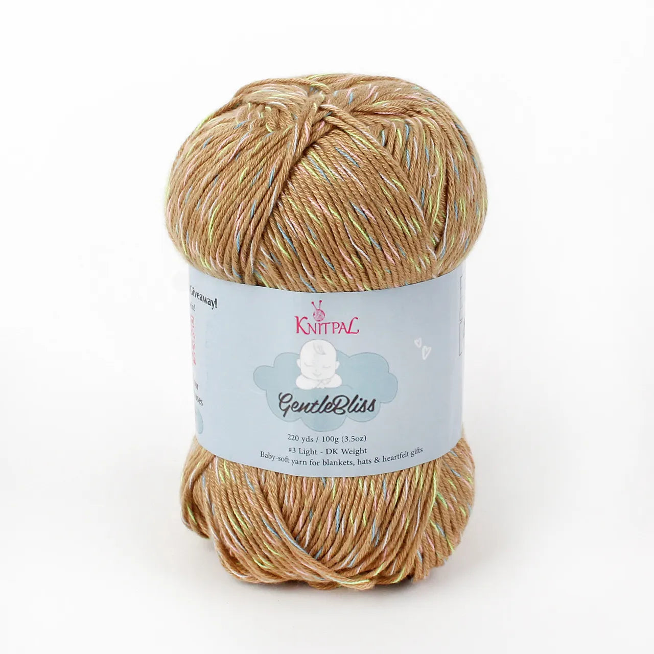 KnitPal GentleBliss Yarn — Brown Latte DK Weight (4 Skeins)