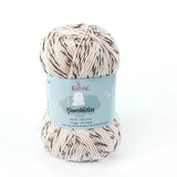 KnitPal GentleBliss Yarn — Black Cream DK Weight (4 Skeins)