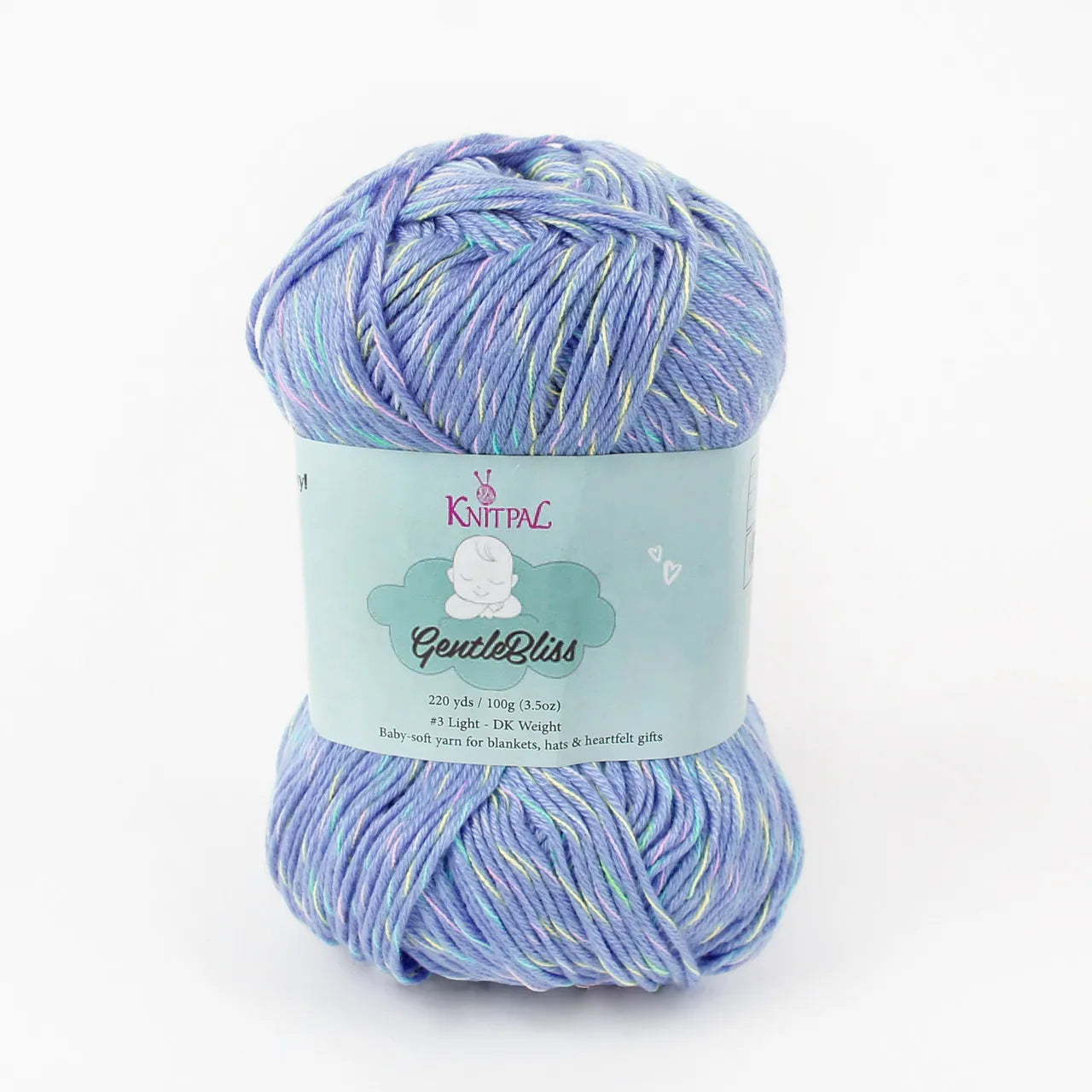KnitPal GentleBliss Yarn — Blue Violet DK Weight (4 Skeins)