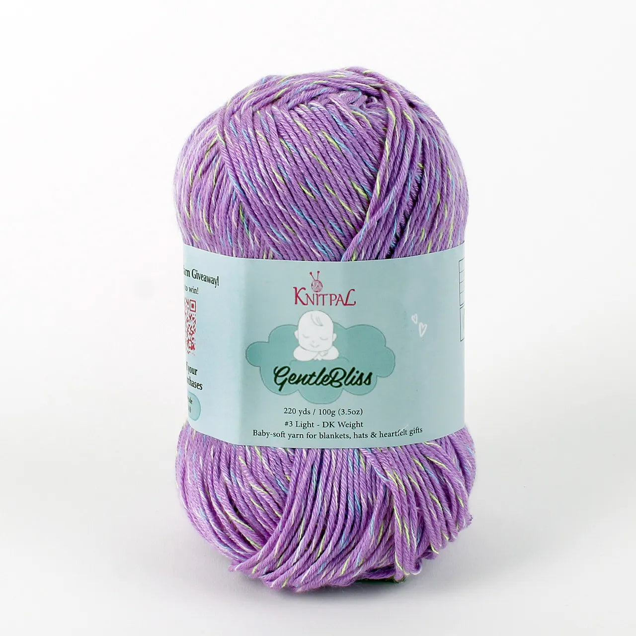 KnitPal GentleBliss Yarn — Lavender Purple DK Weight (4 Skeins)