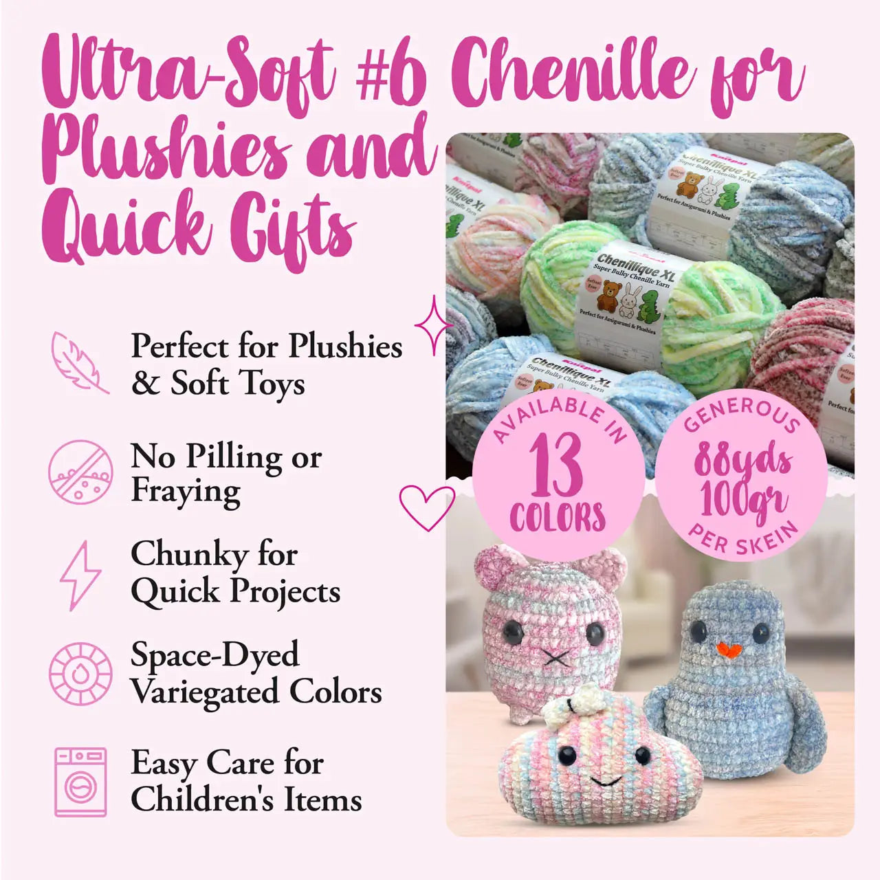 Chenillique XL Super Bulky Chenille Yarn — Beach Sand