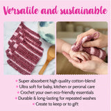 Everyday Joy Dishcloth - Crochet - Red