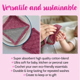 Everyday Joy Dishcloth - Tunisian Crochet - Red