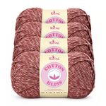 Cotton Bliss yarn, 4-skein pack in Cherry Velvet