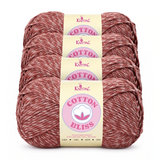 Cotton Bliss yarn, 4-skein pack in Cherry Velvet