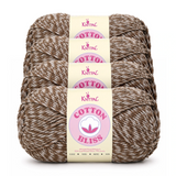 Cotton Bliss yarn, 4-skein pack in Dark Truffle