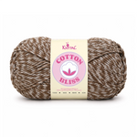 Single skein of Cotton Bliss Yarn in Dark Truffle