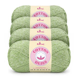 Cotton Bliss yarn, 4-skein pack in Eucalyptus Green