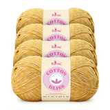 Cotton Bliss yarn, 4-skein pack in Golden Amber