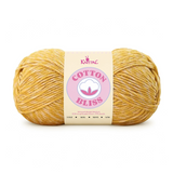 Single skein of Cotton Bliss Yarn in Golden Amber