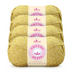 Cotton Bliss yarn, 4-skein pack in Golden Wheat