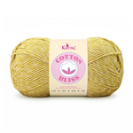 Single skein of Cotton Bliss Yarn in Golden Wheat