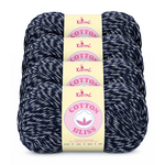 Cotton Bliss yarn, 4-skein pack in Midnight Blue