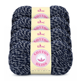 Cotton Bliss yarn, 4-skein pack in Midnight Blue