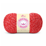 Single skein of Cotton Bliss Yarn in Peppered Red
