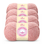 Cotton Bliss yarn, 4-skein pack in Rose Quartz