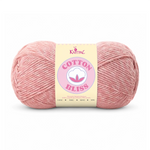 Single skein of Cotton Bliss Yarn in Rose Quartz