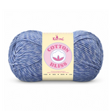 Single skein of Cotton Bliss Yarn in Sapphire Tides