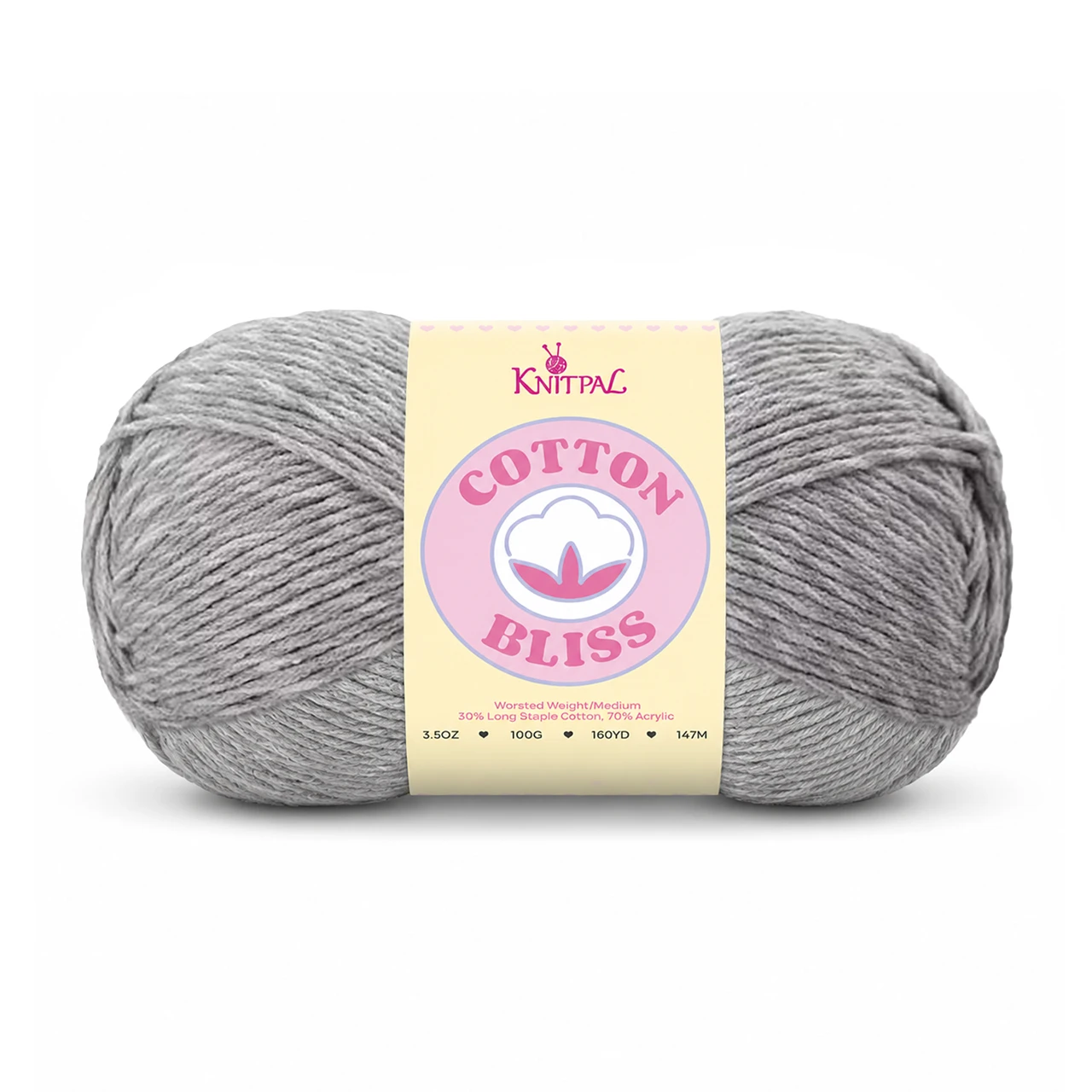 Single skein of Cotton Bliss Yarn in Smokey Cypress