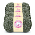 Cotton Bliss yarn, 4-skein pack in Stardust Green