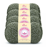 Cotton Bliss yarn, 4-skein pack in Stardust Green