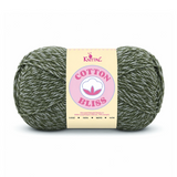 Single skein of Cotton Bliss Yarn in Stardust Green
