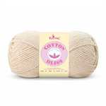 Single skein of Cotton Bliss Yarn in Vanilla Shell