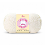 Single skein of Cotton Bliss Yarn in White Chocolate