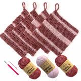 Everyday Joy Dishcloth - Crochet - Red