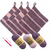 Everyday Joy Dishcloth - Crochet - Purple