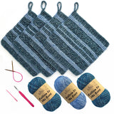 Everyday Joy Dishcloth - Knitting - Blue