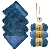 Everyday Joy Dishcloth - Tunisian Crochet - Blue