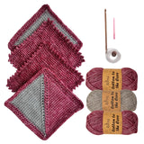 Everyday Joy Dishcloth - Tunisian Crochet - Red