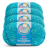 Tweed Twinkles - Cyan Blue