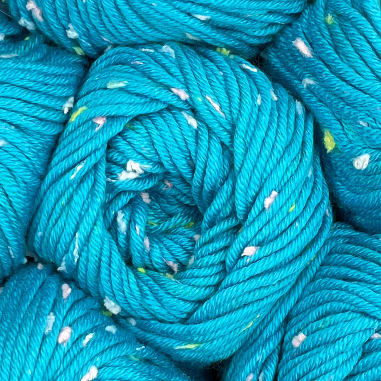 Tweed Twinkles - Cyan Blue