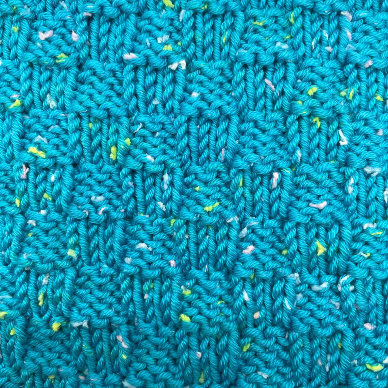 Tweed Twinkles - Cyan Blue