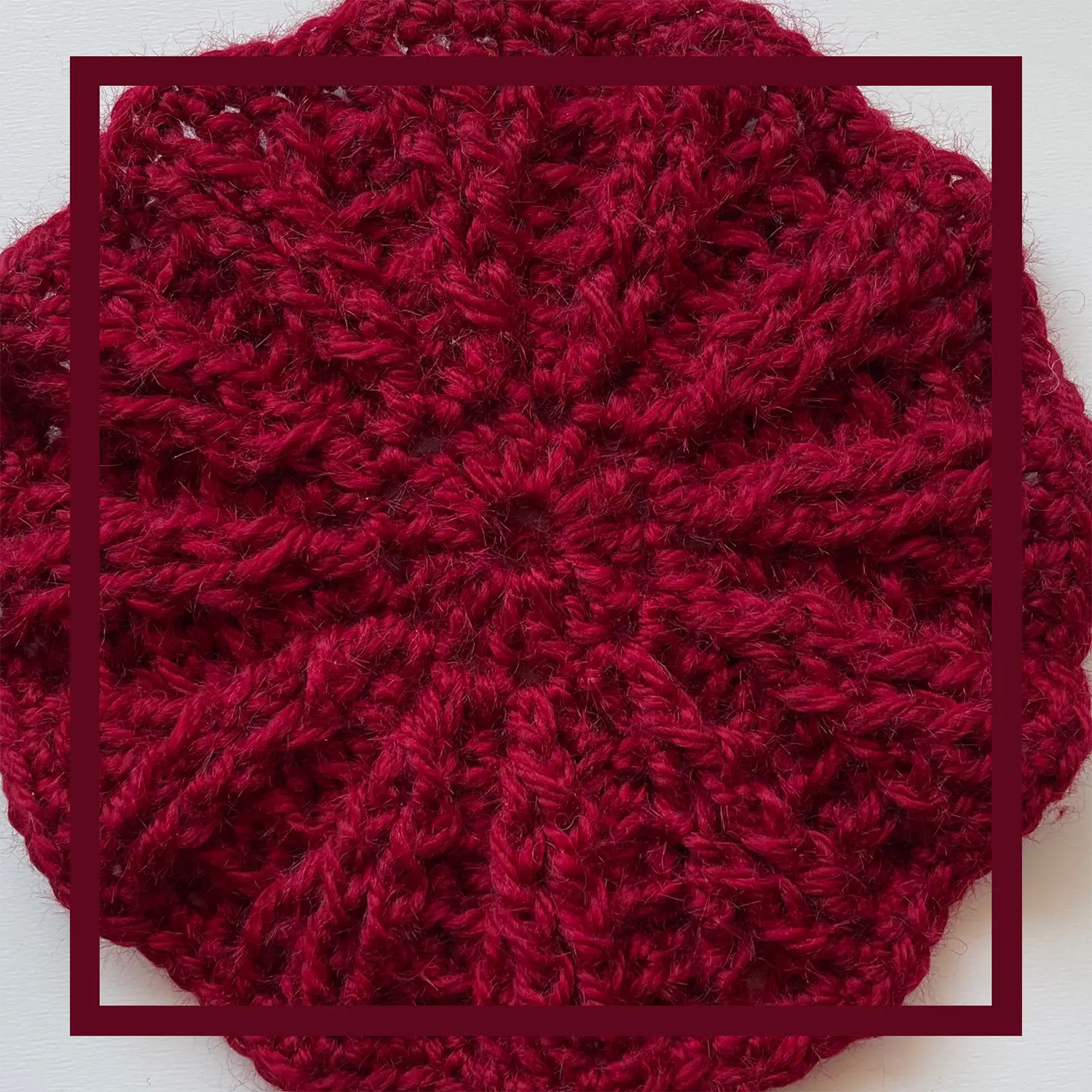 Woolen Delights Crimson Red