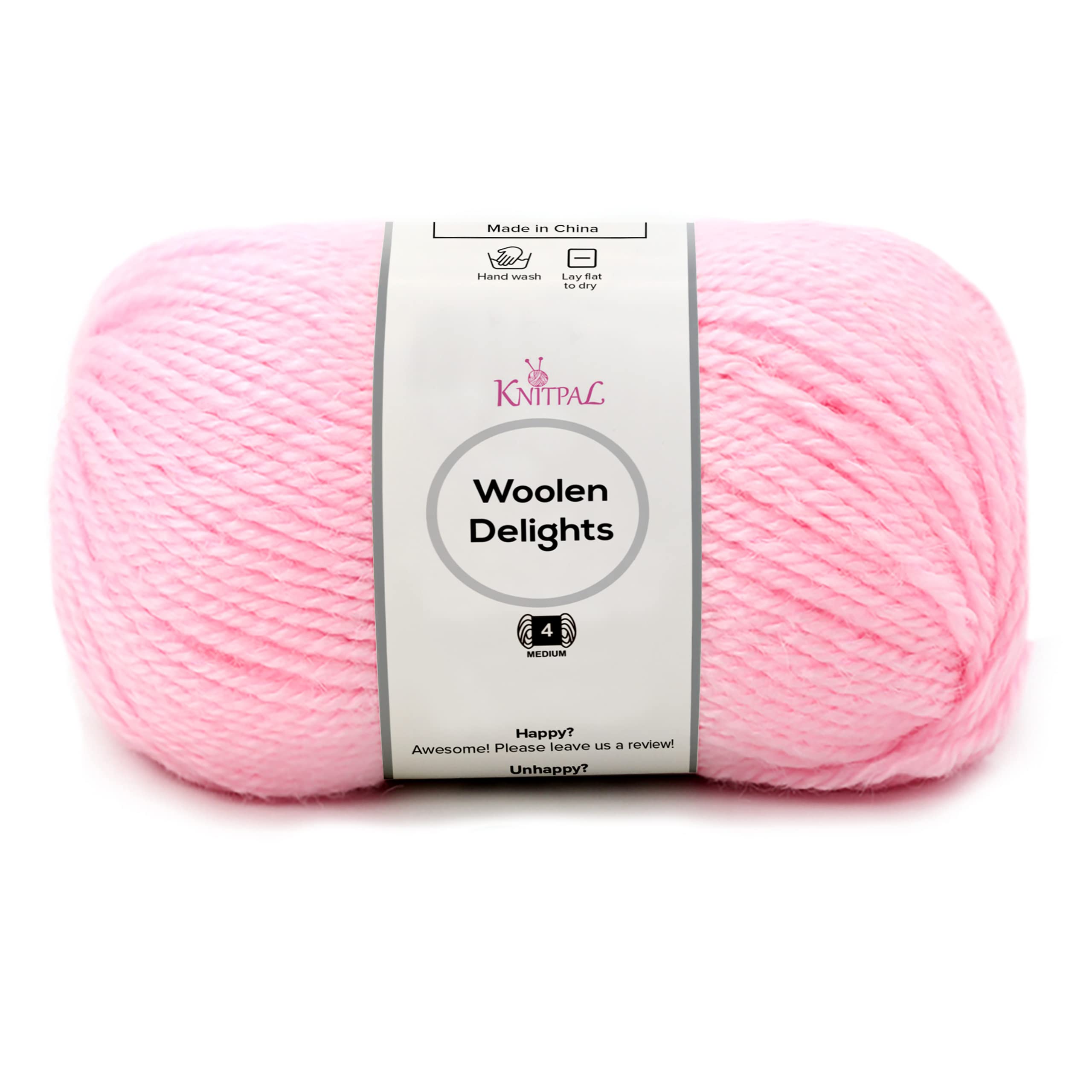 Woolen Delights Medium Worsted Weight Yarn for Knitting and Crocheting, Australian Wool Blend