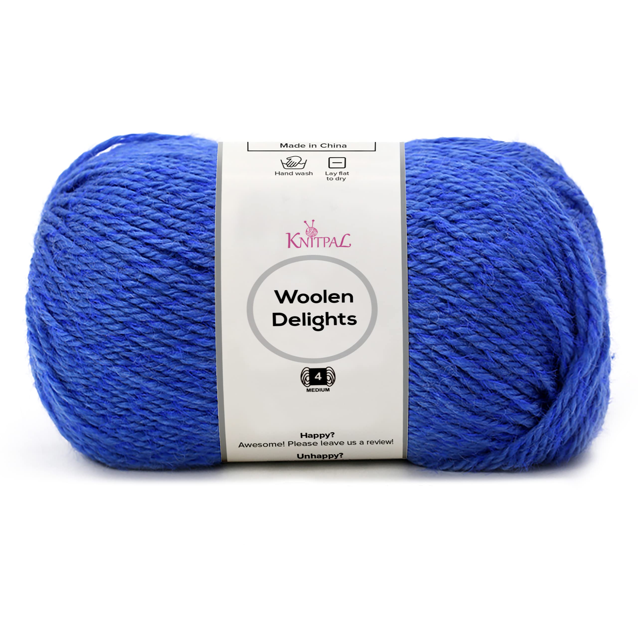 Woolen Delights Medium Worsted Weight Yarn for Knitting and Crocheting, Australian Wool Blend